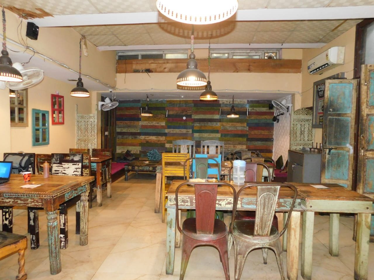 Café Pathshala interior with study seating